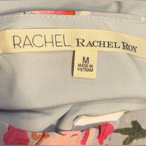 Rachel‎ Rachel Roy size Medium light blue floral scarf dress - Picture 2 of 10